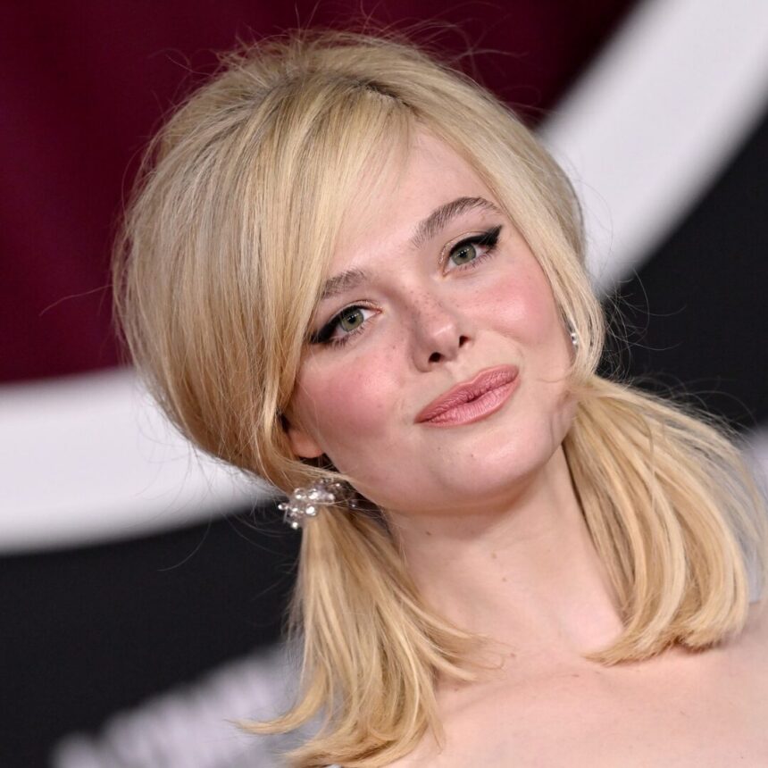 Elle Fanning Revives the Iconic 2000s "Pouf" Hairstyle